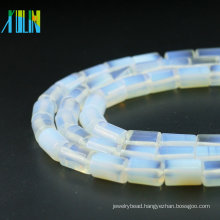 Wholesale Cylinder Shape White Opal Gemstone XA0009 Jewelry DIY Making Loose Natural Opal Stone Beads